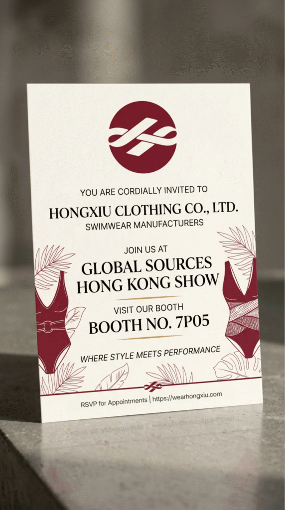 Hongxiu Clothing Invites You to Global Sources Hong Kong Show 2026