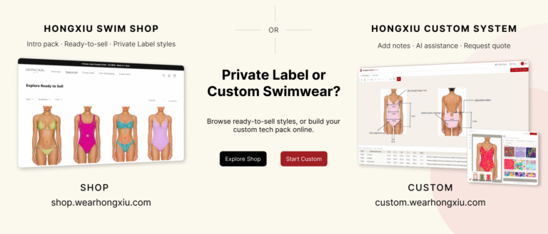 Private Label or Custom Swimwear? Hongxiu’s Faster Online Starting Points