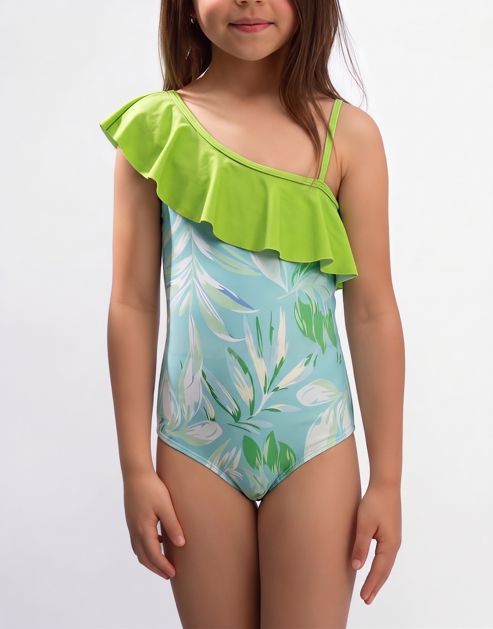 One-Shoulder Ruffle One-Piece Swimsuit – New Variation