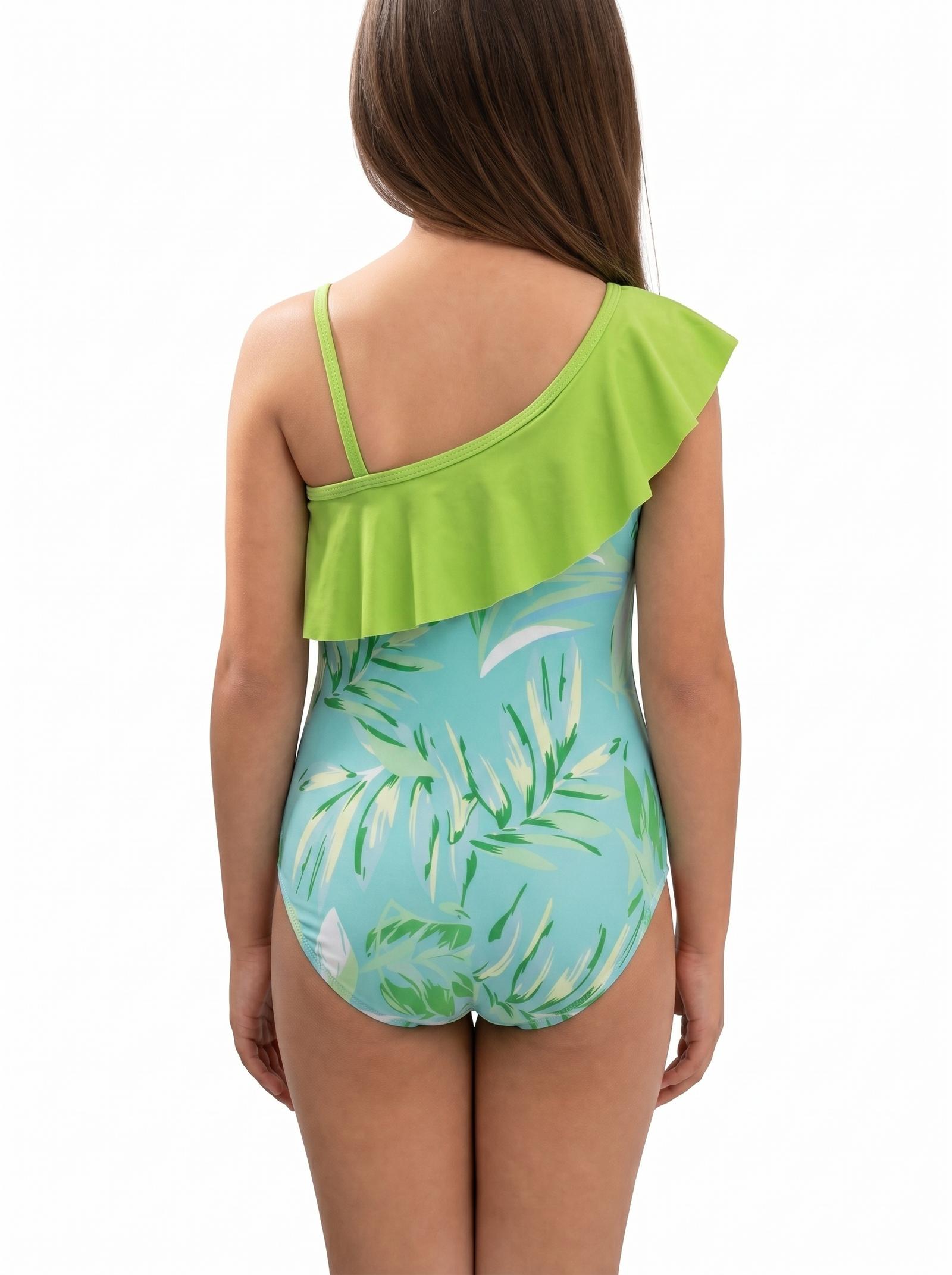 One-Shoulder Ruffle One-Piece Swimsuit – New Variation