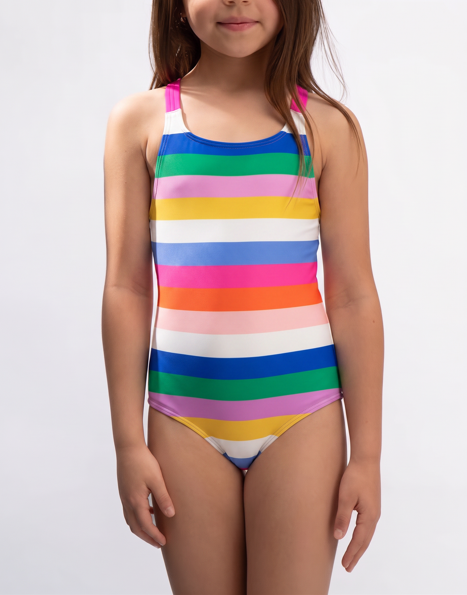 Crossback Strap One-Piece Swimsuit