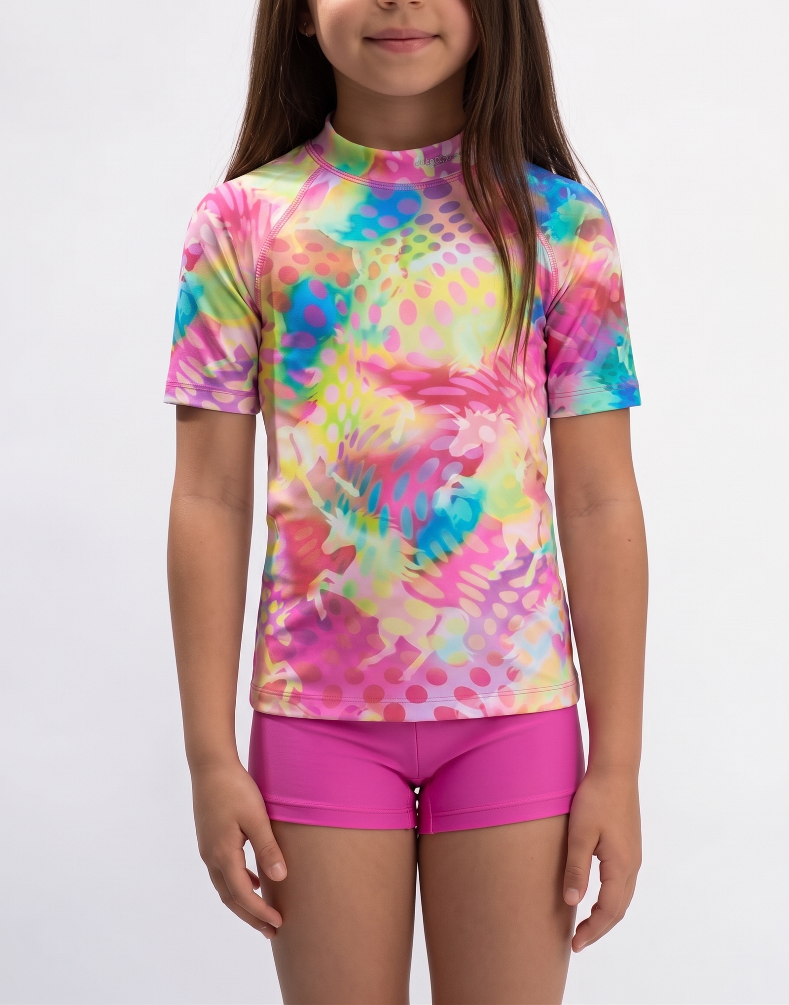 Short-Sleeve Rash Guard and Boyshort Set