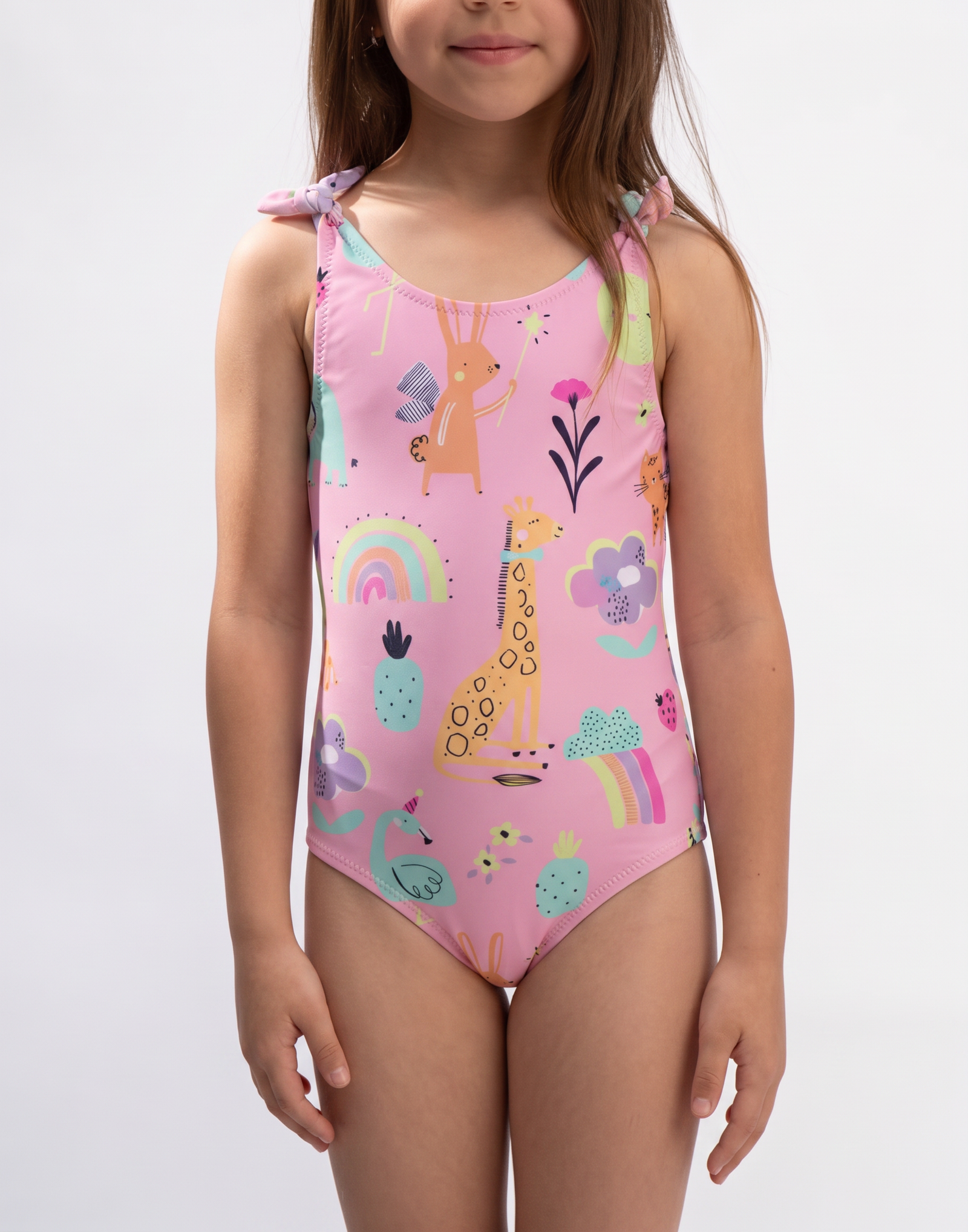 Tie-Strap Scoop Neck One-Piece Swimsuit