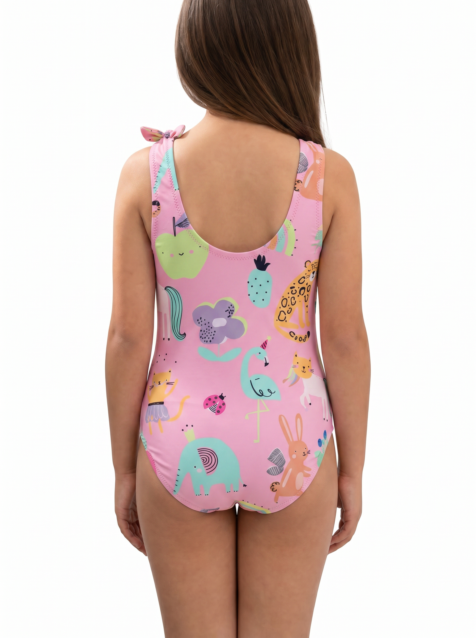 Tie-Strap Scoop Neck One-Piece Swimsuit
