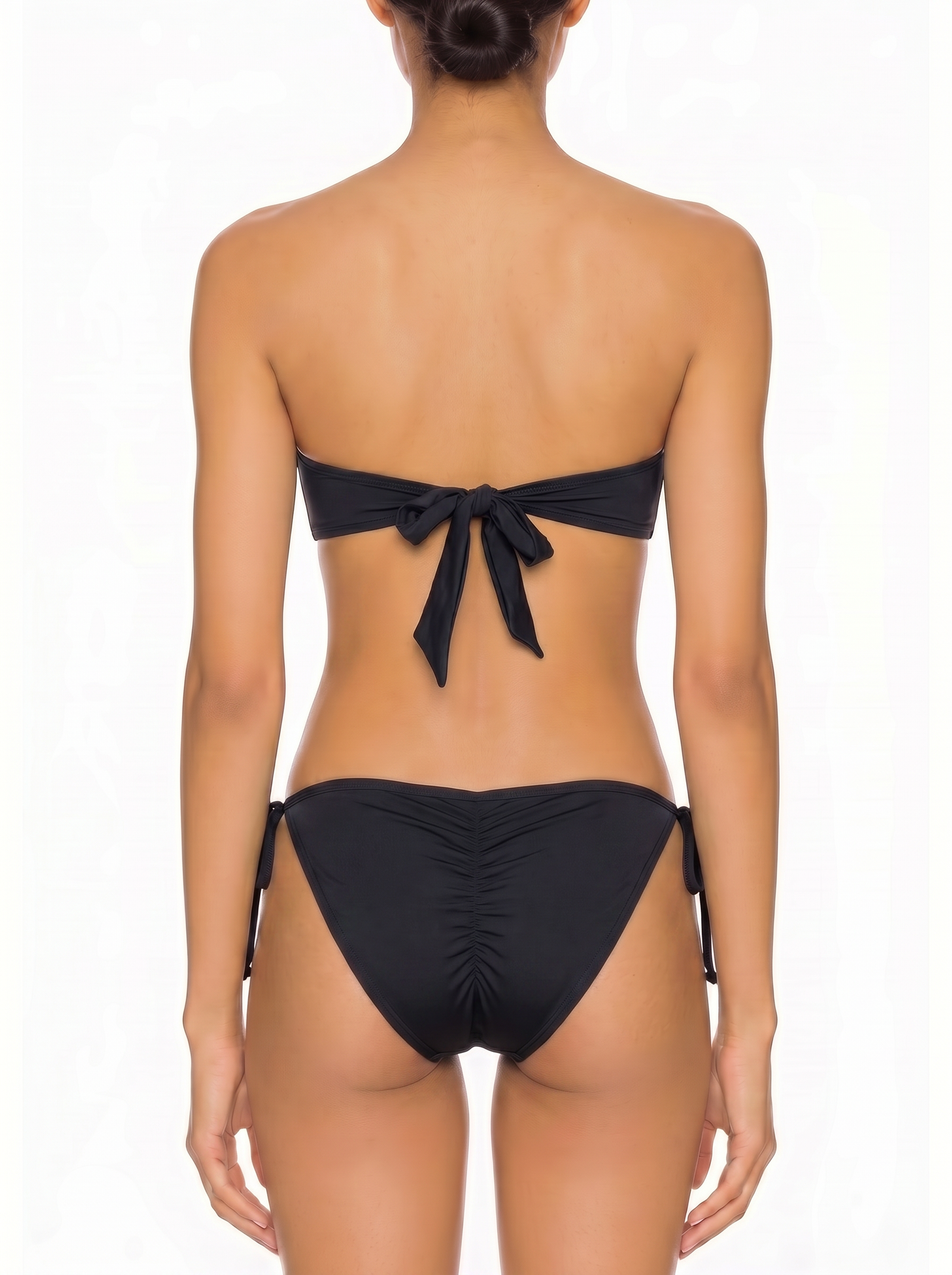 Ruched Bandeau Bikini Set