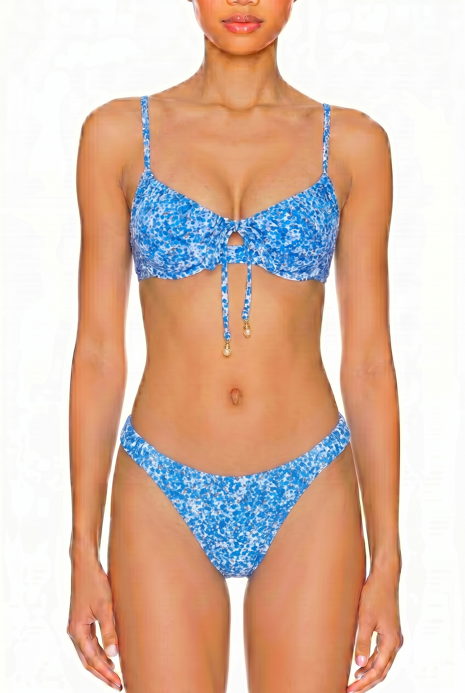 Tie-Front Bralette Bikini Set