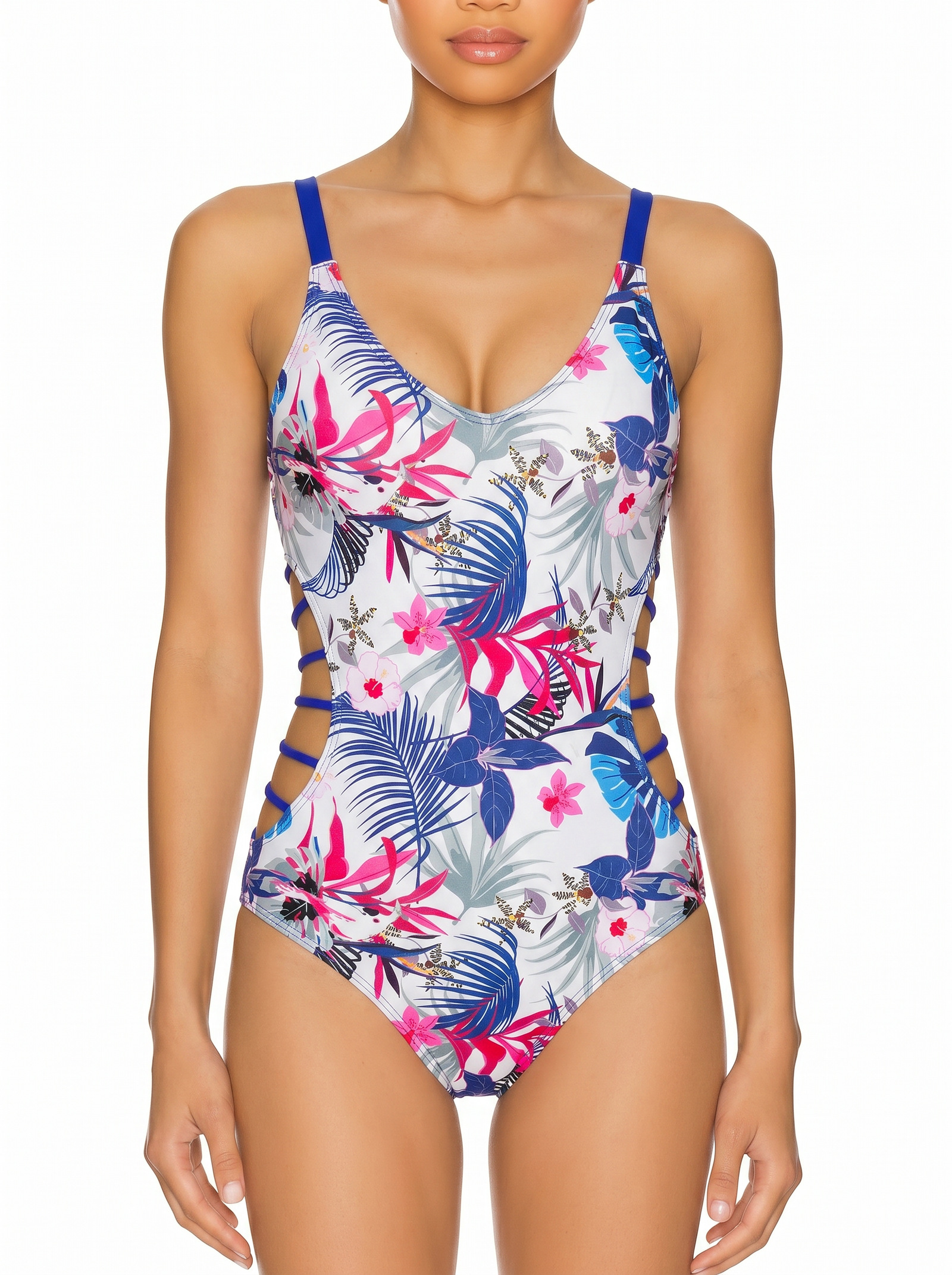 Strappy Side One-Piece Swimsuit