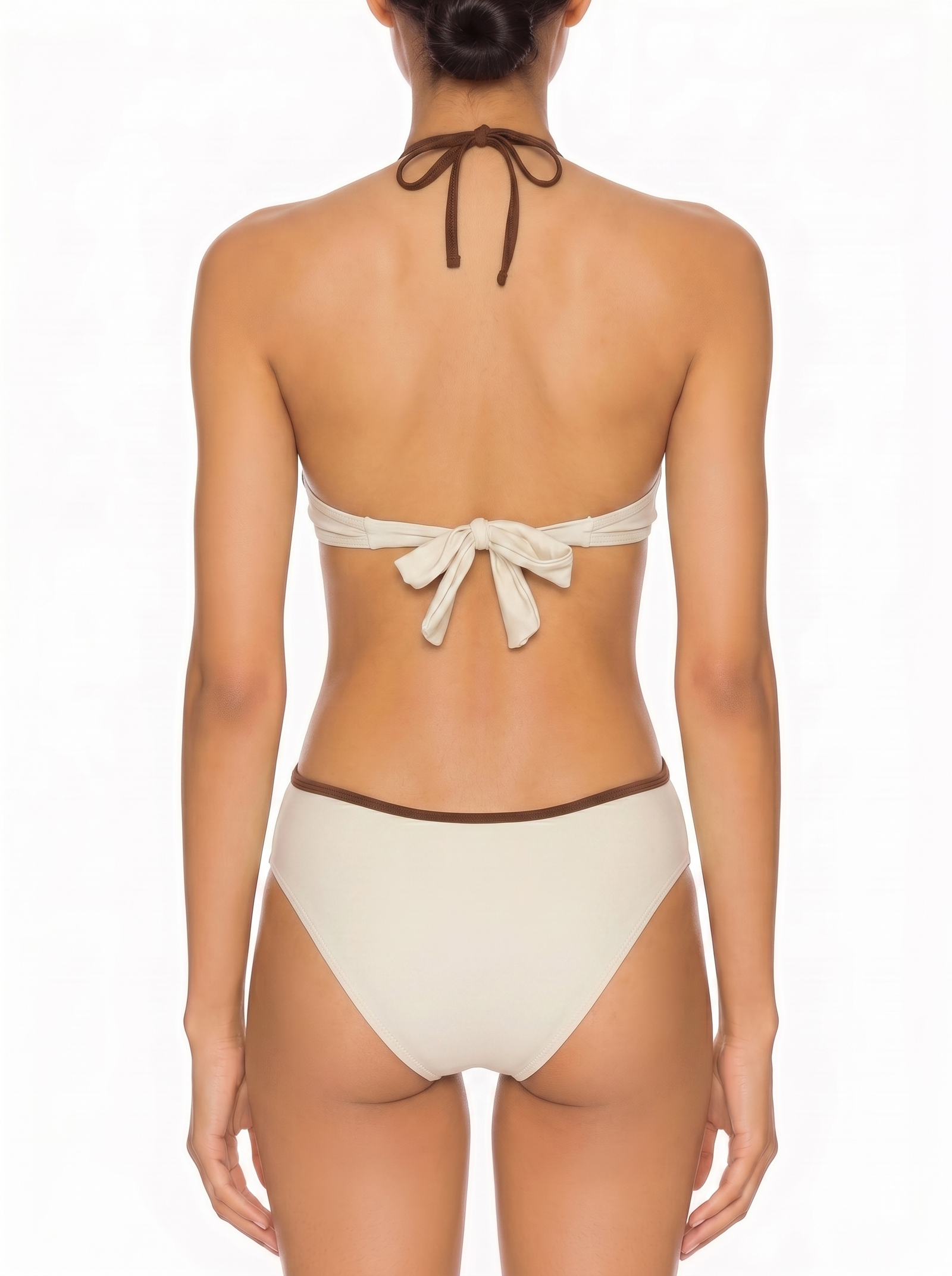 Ring-Detail Halter Monokini