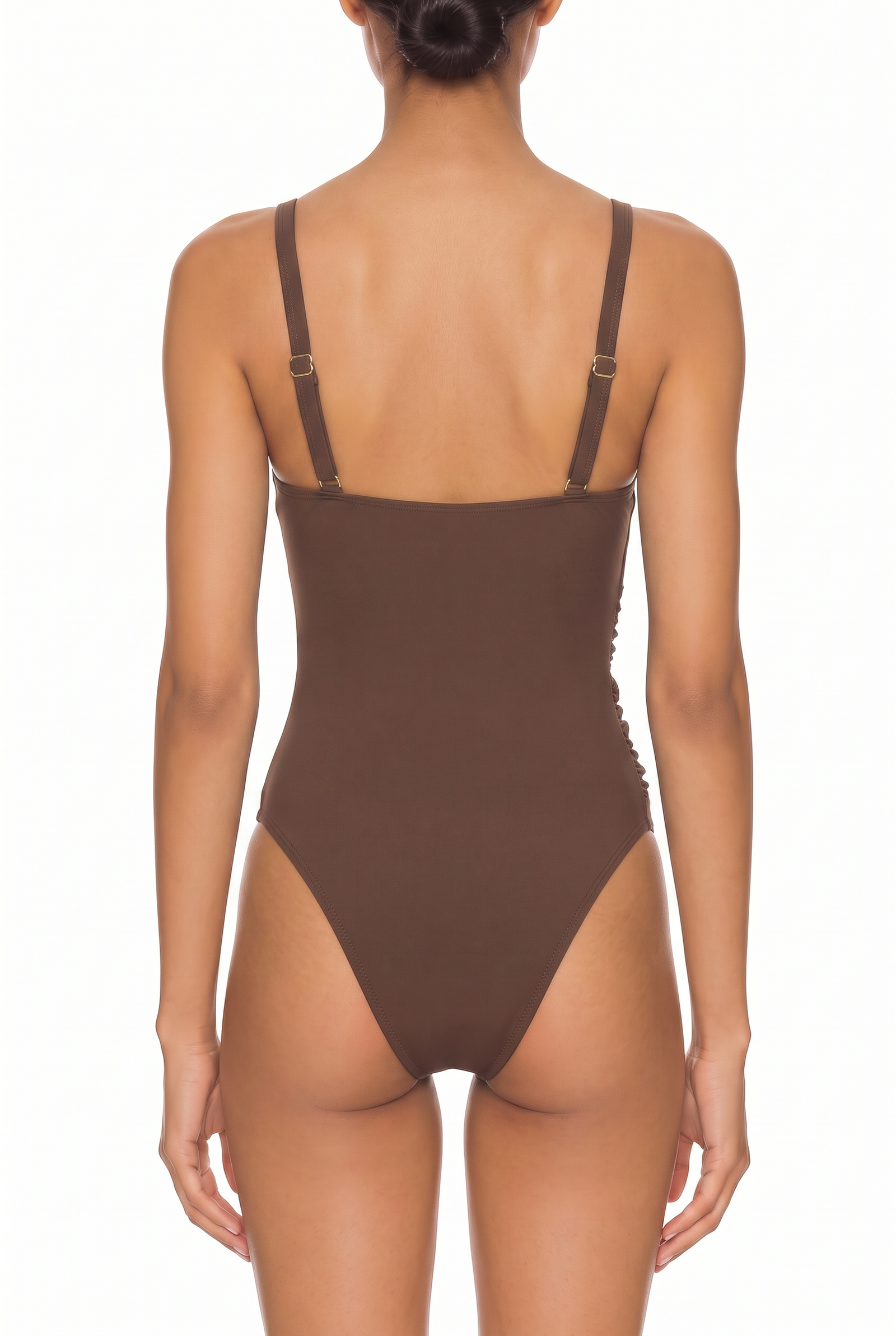 Ring-Detail Plunge One-Piece Swimsuit