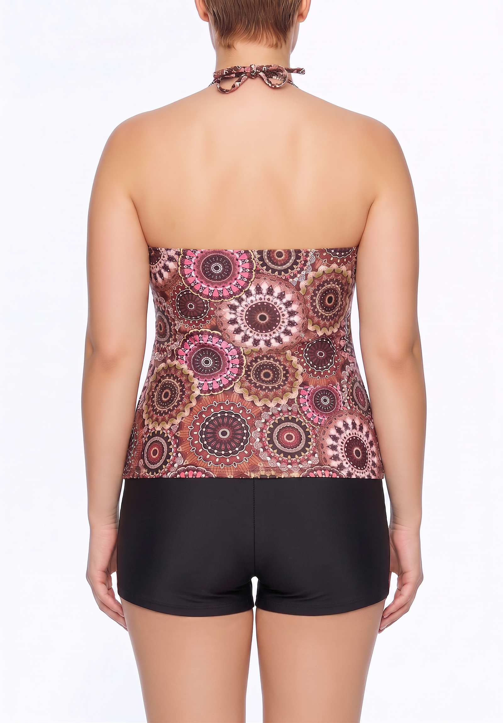 Halter Tankini Top and Boyshort Set