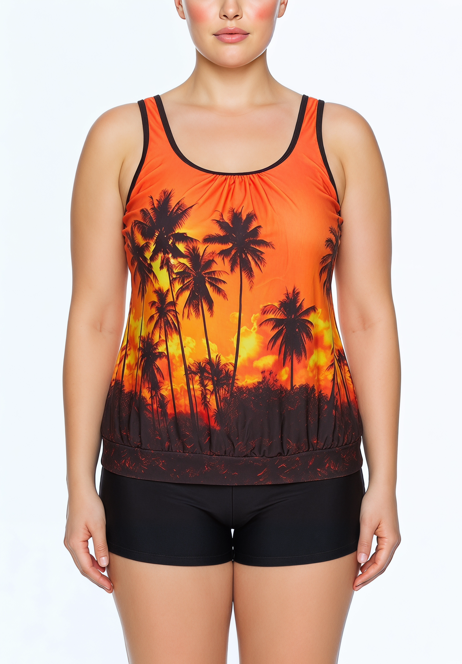Racerback Tankini Top and Boyshort Set