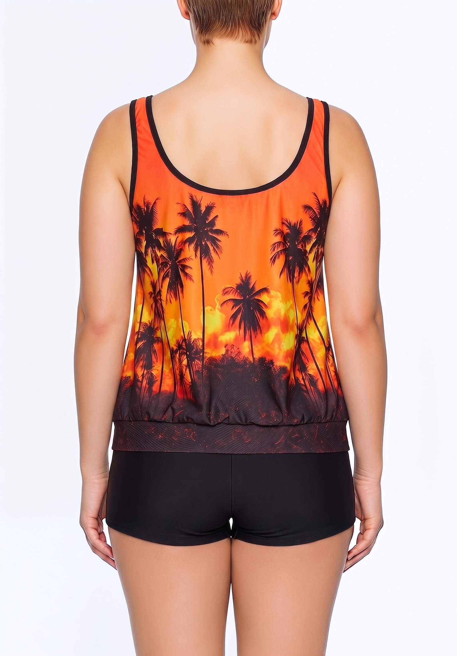 Racerback Tankini Top and Boyshort Set