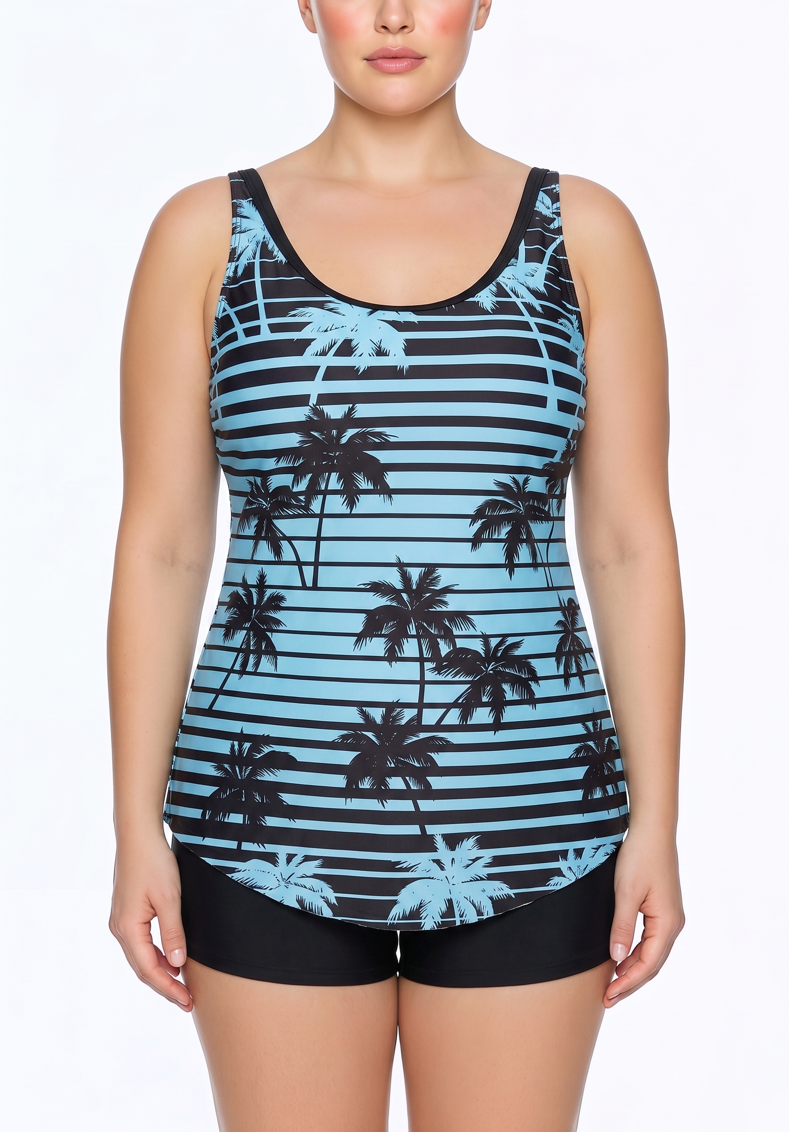 Tankini Top and Boyshort Bottom Set