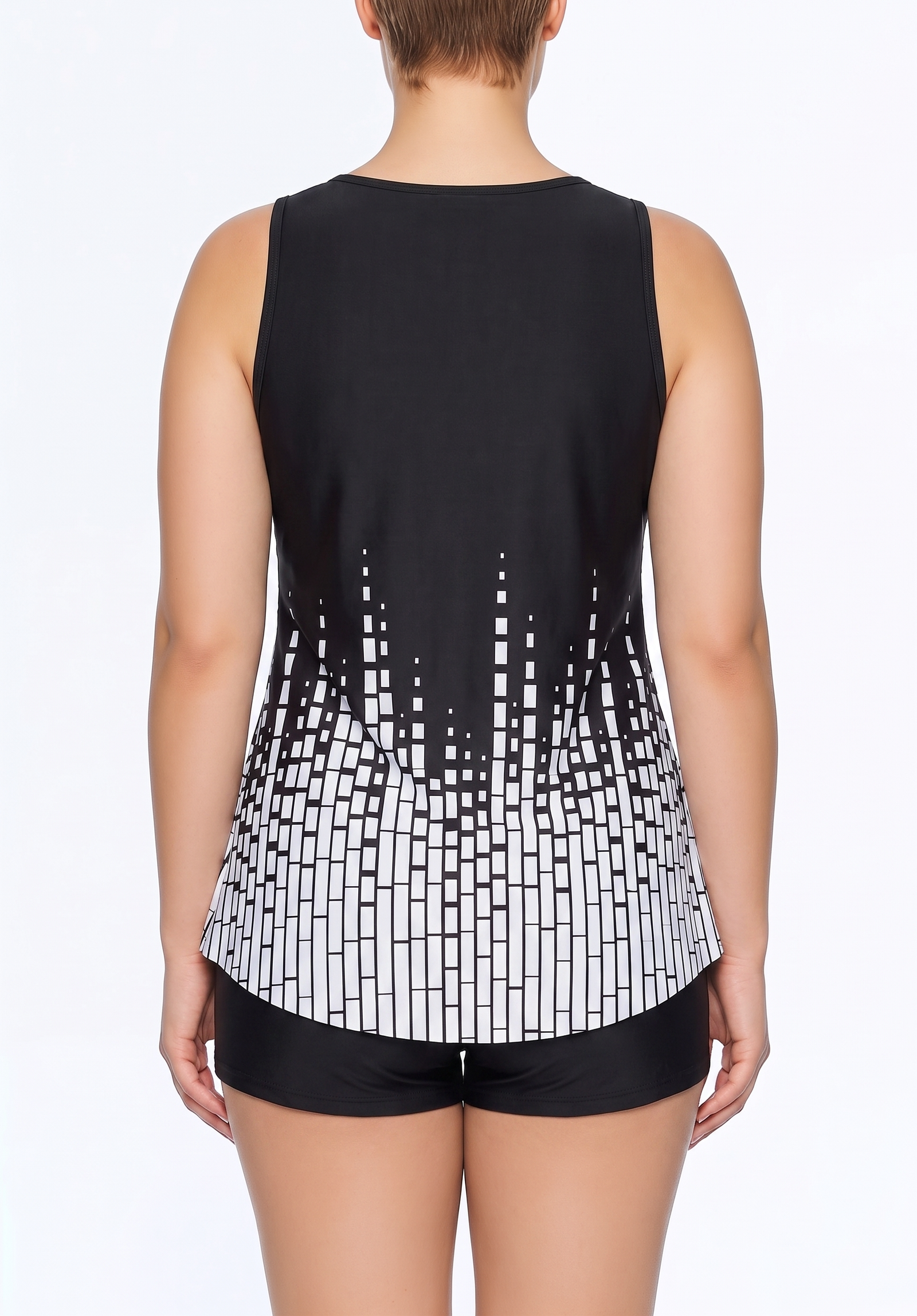Tie-Front Tankini Top and Boyshort Set – New Variation