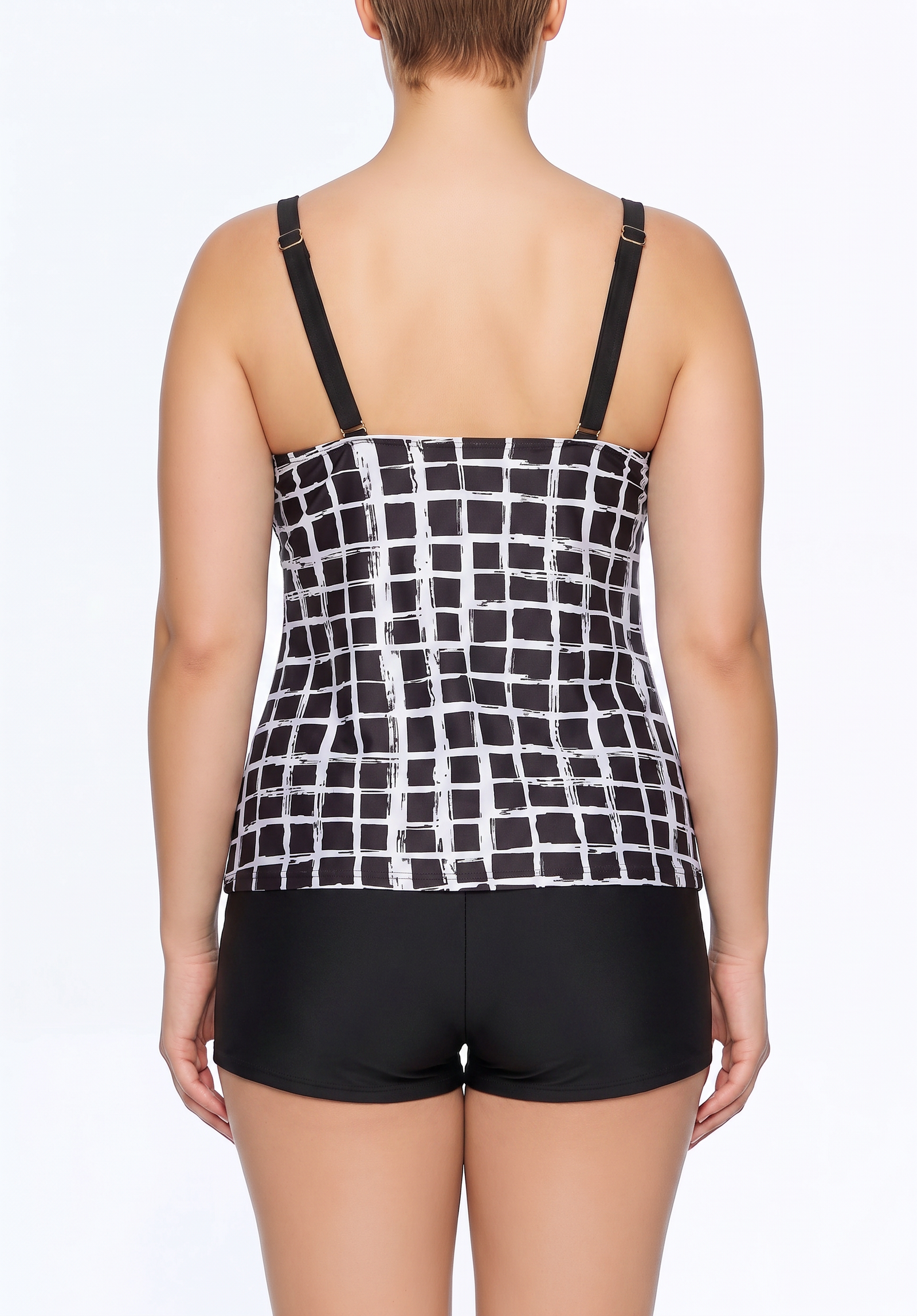 Sweetheart Neck Tankini Top and Boyshort Set