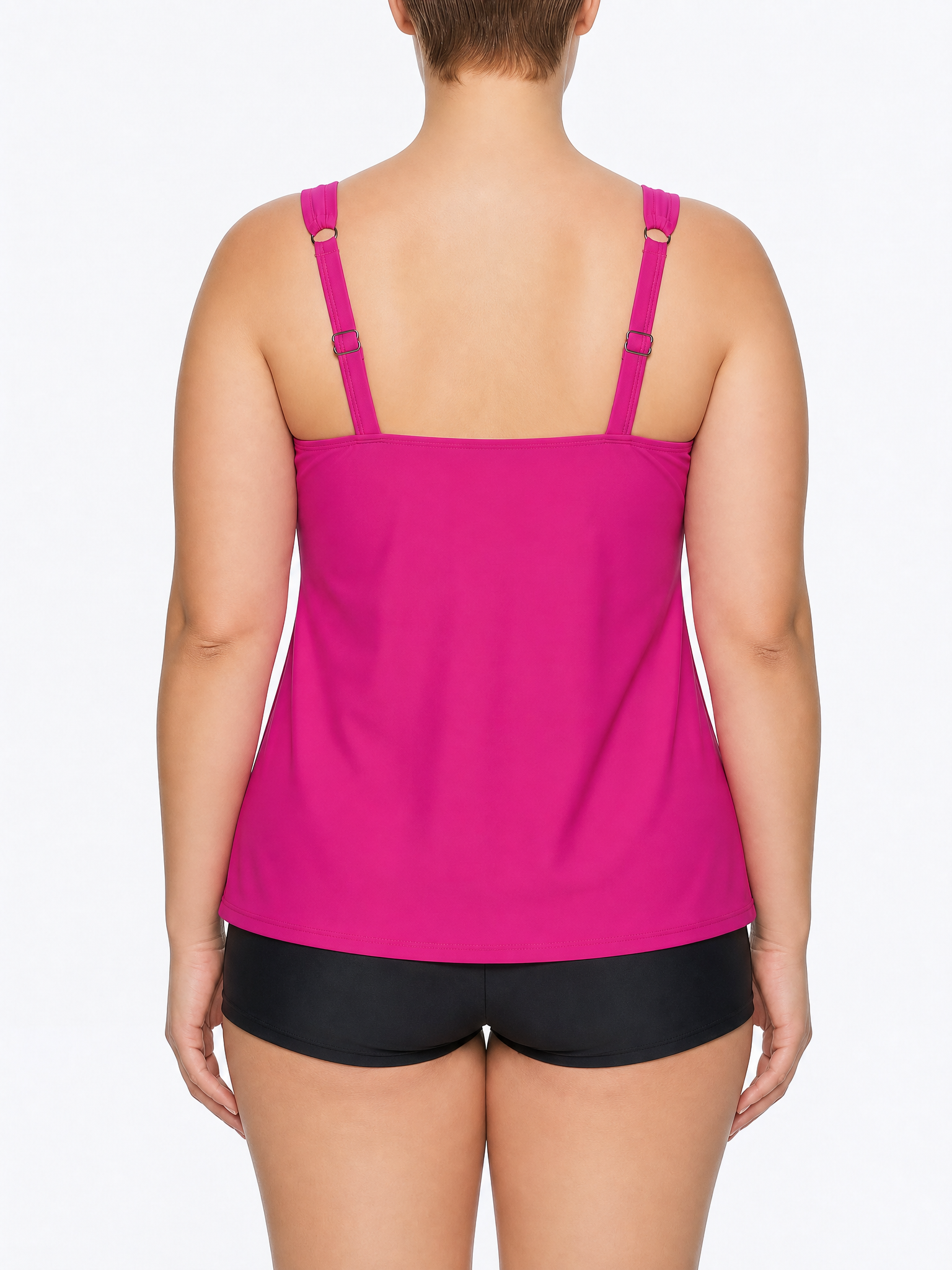 Tiered Hem Tankini and Boyshort Set