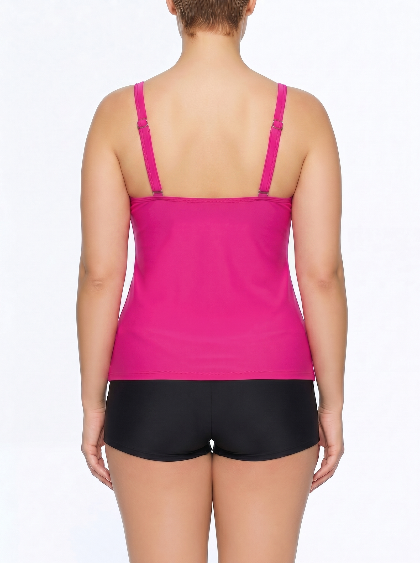 Tiered Ruffle Tankini and Boyshort Set