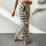 Women's High Waist Maxi Beach Cover-Up Skirt view 3