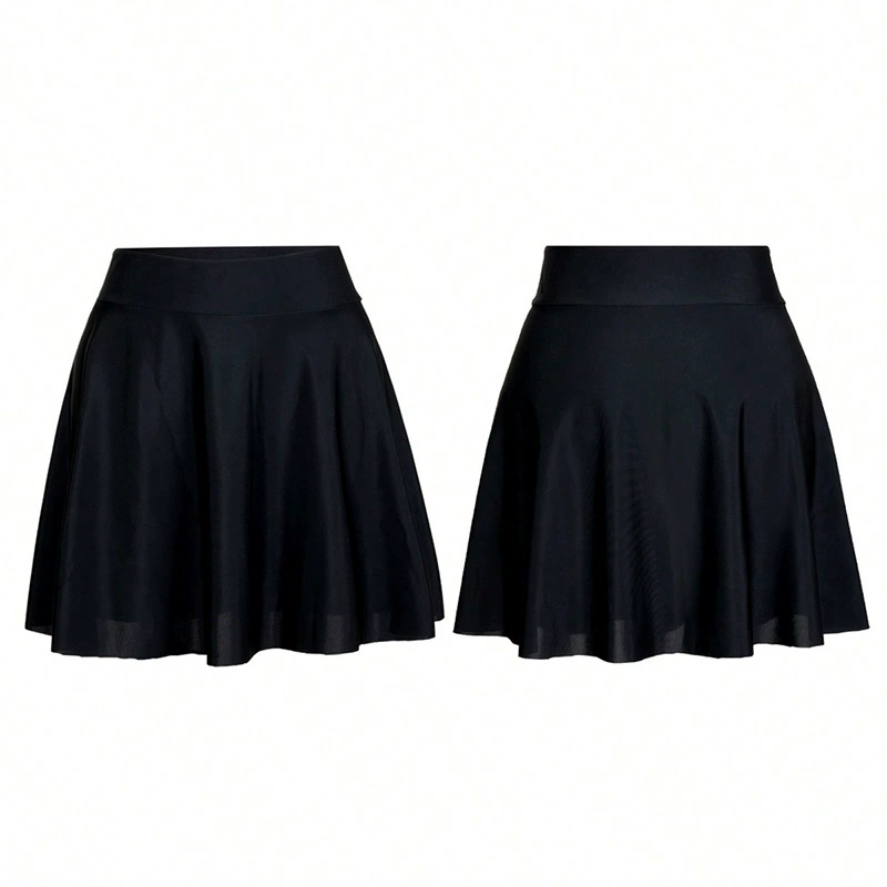 Flared Skirt with Wide Waistband