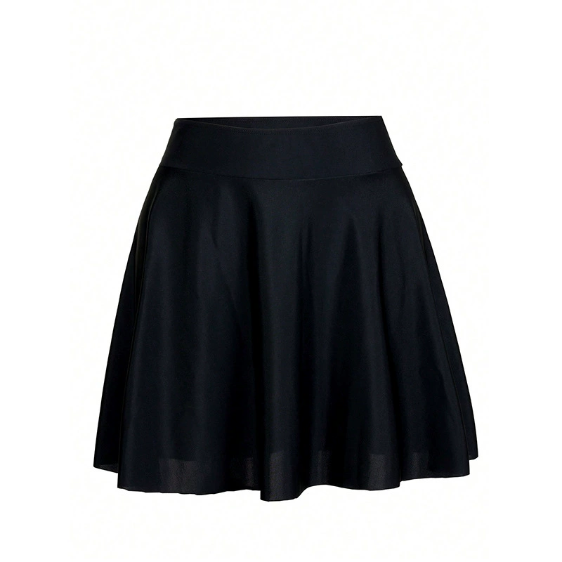 Flared Skirt with Wide Waistband
