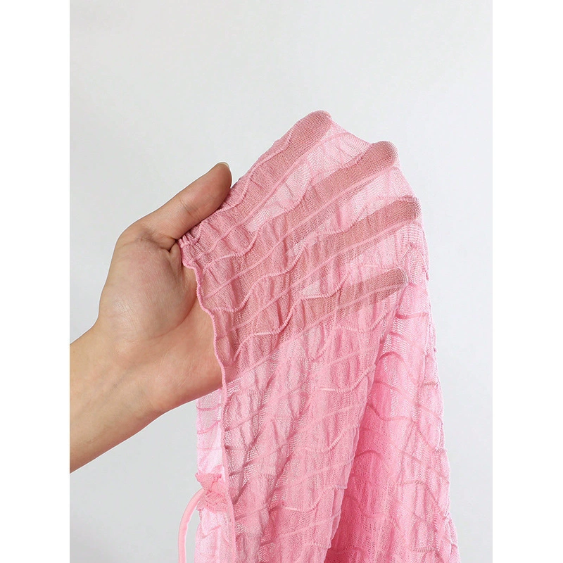 Shirred Swim Cover-Up Skirt with Drawstrings view 3