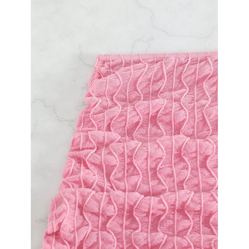 Shirred Swim Cover-Up Skirt with Drawstrings view 4