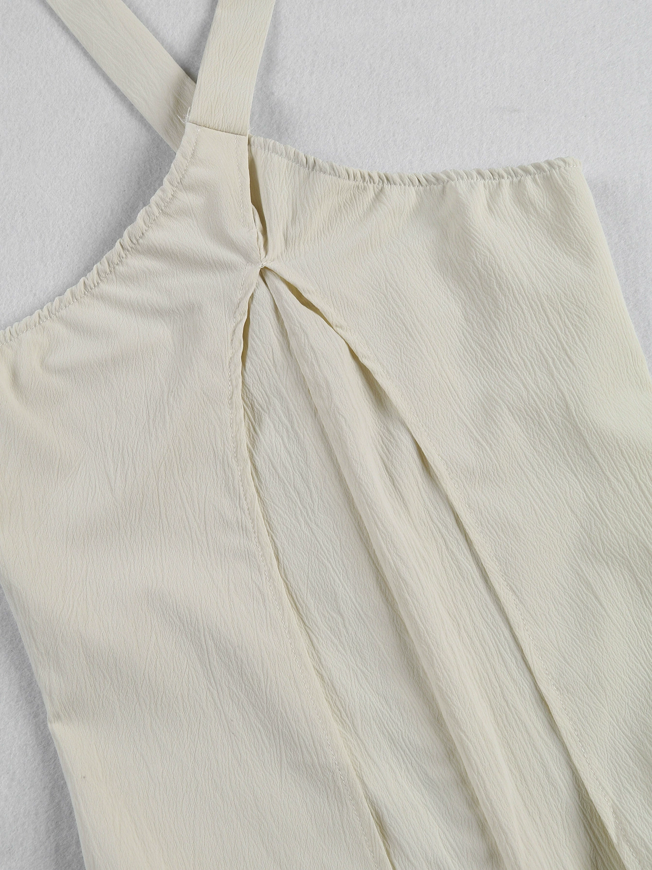 Halter Neck Cross Front Wide Leg Jumpsuit view 5
