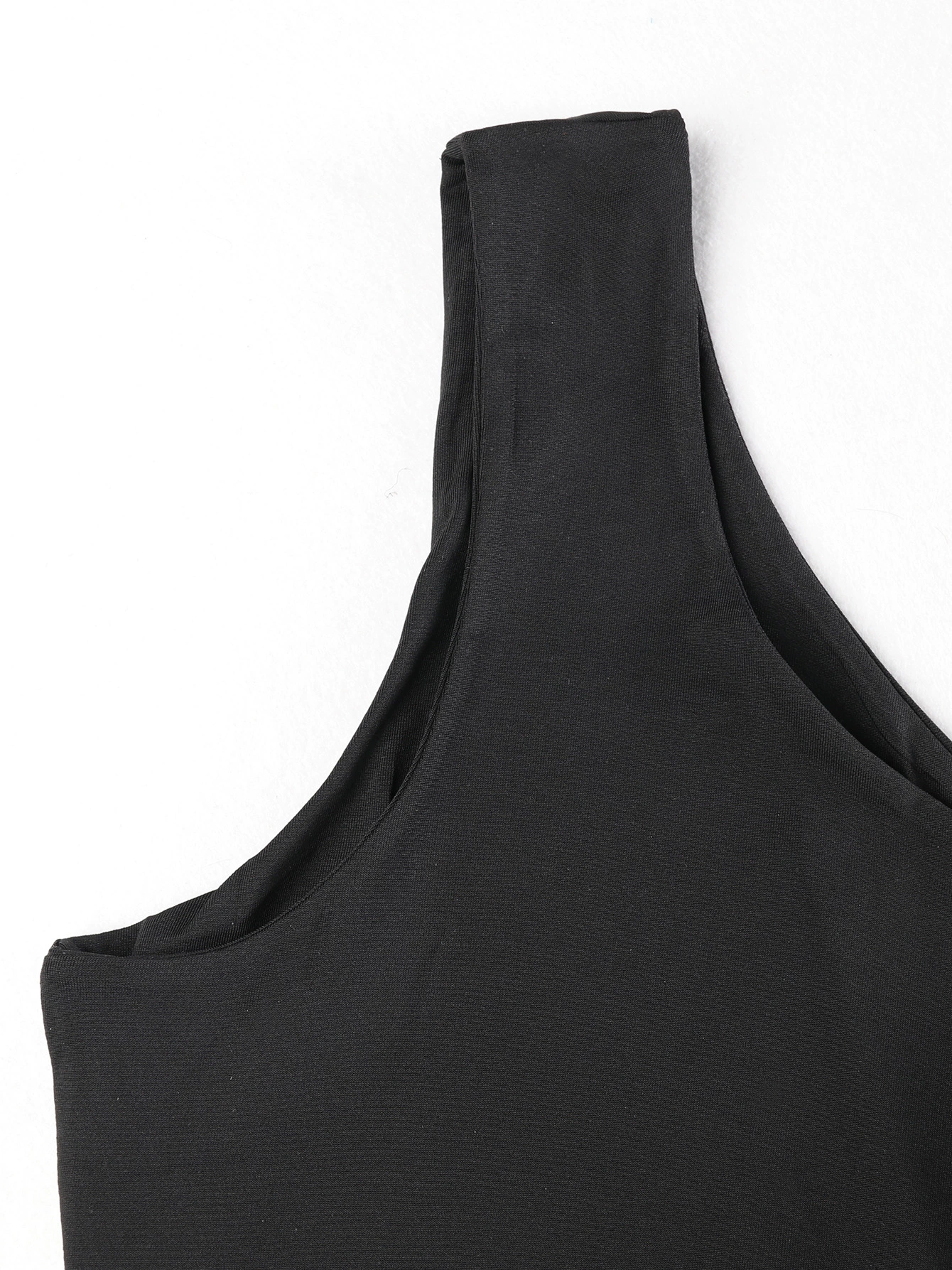 One-Shoulder Cutout Maxi Dress with Side Tie and High Slit view 5