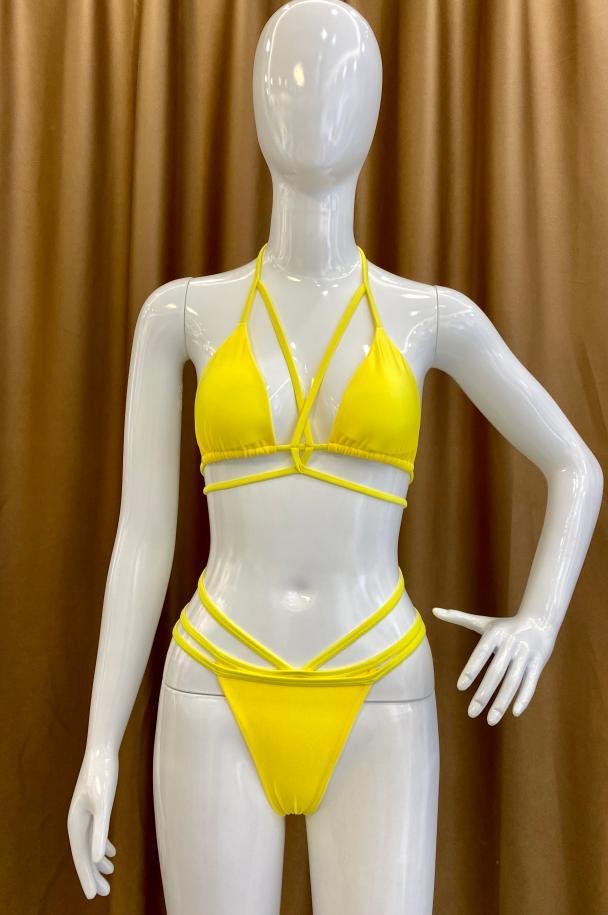 Premium Strappy Halter Bikini Set