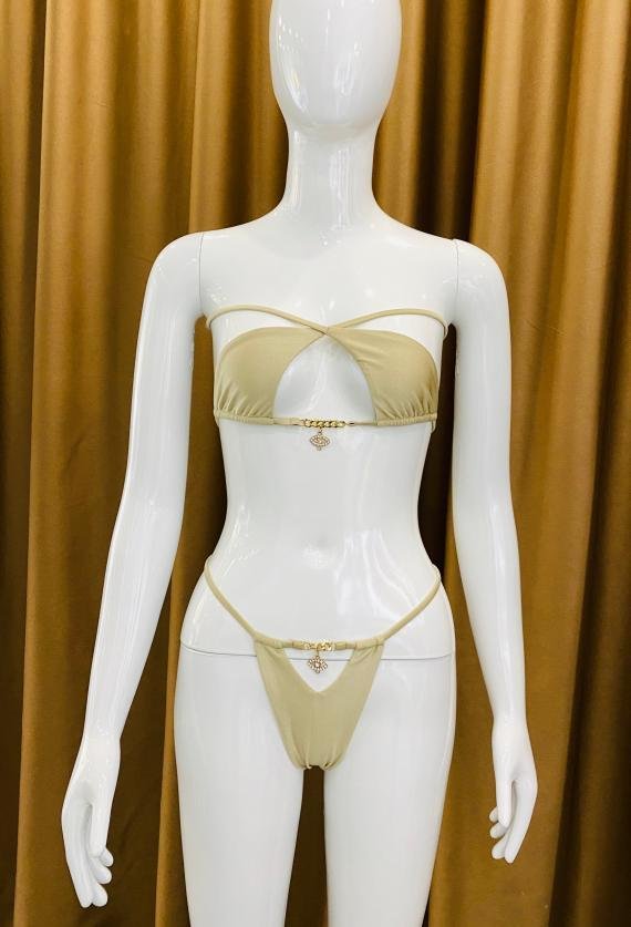 Premium Cutout Bandeau Bikini Set