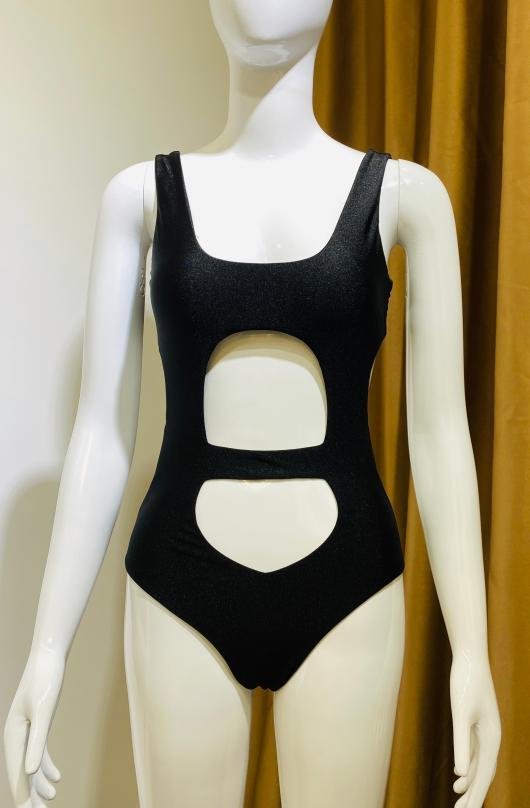 Premium Metallic Cutout One-Piece Swimsuit