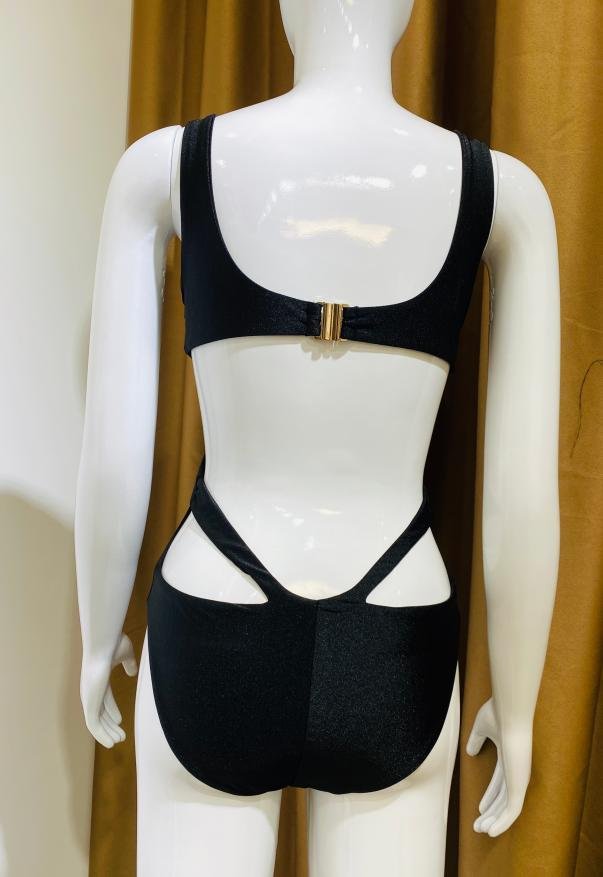 Premium Metallic Cutout One-Piece Swimsuit