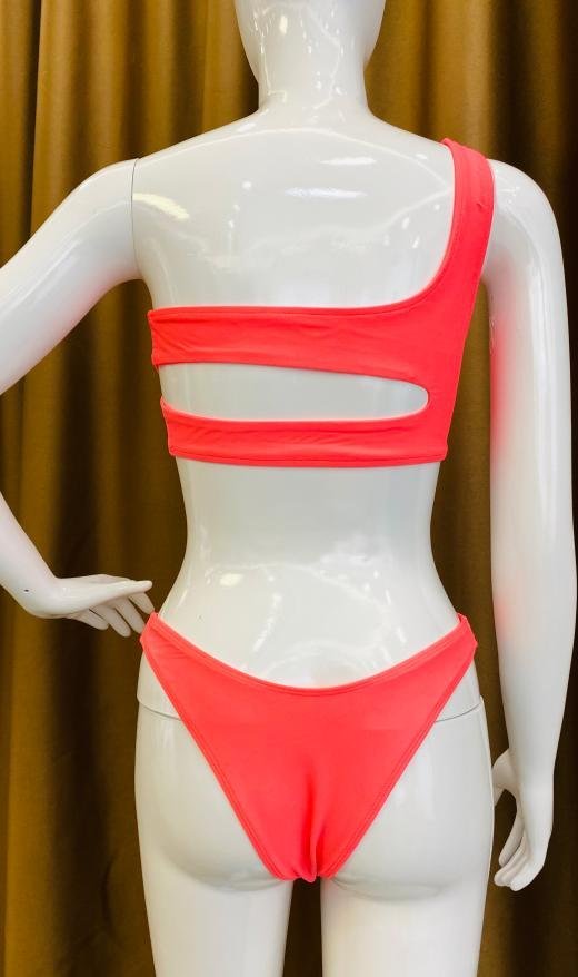 Premium Asymmetric One-Shoulder Cutout Bikini