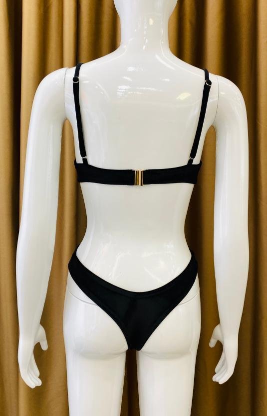 Premium Black Underwire Bikini Set