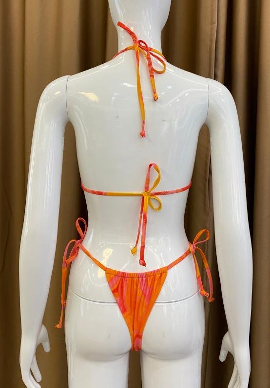 Premium Marbled Halter Bikini Set