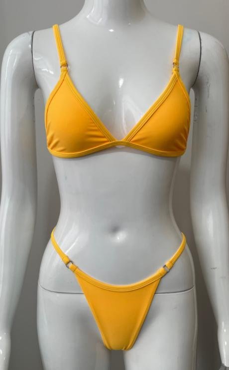 Premium Marigold Adjustable Bikini Set