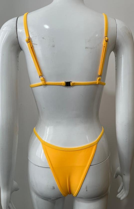 Premium Marigold Adjustable Bikini Set