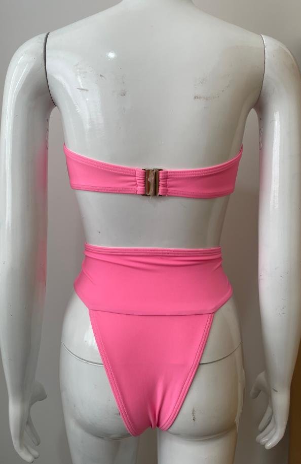 Premium Heart-Hardware Two-Piece Swimwear