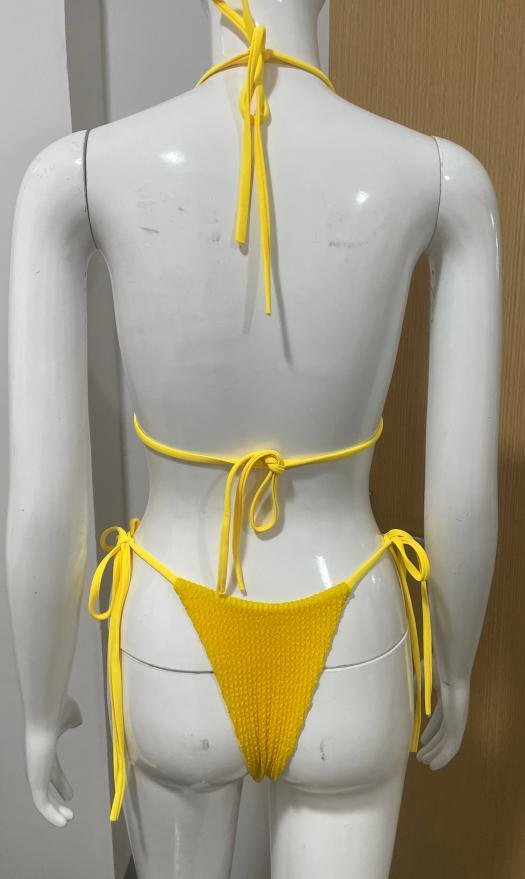 Premium Textured Halter Bikini Set