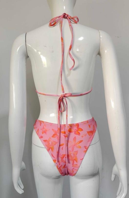 Premium Floral Triangle Bikini Set