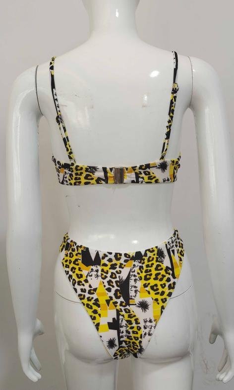 Premium Animal & Geometric Print Two-Piece Bikini Set