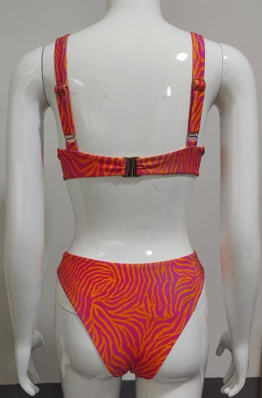 Premium Zebra Print Underwire Bikini Set
