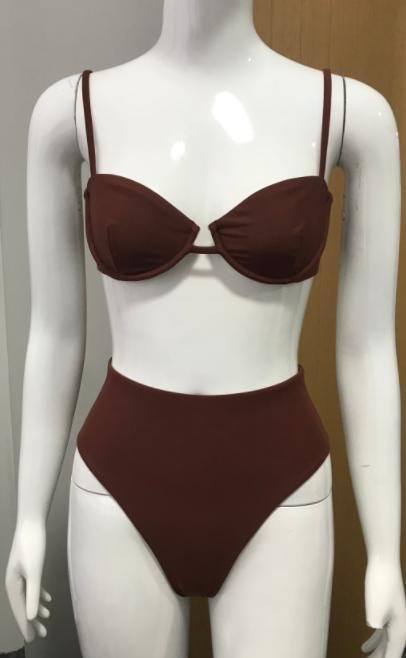 Premium High-Waisted Two-Piece Swimsuit