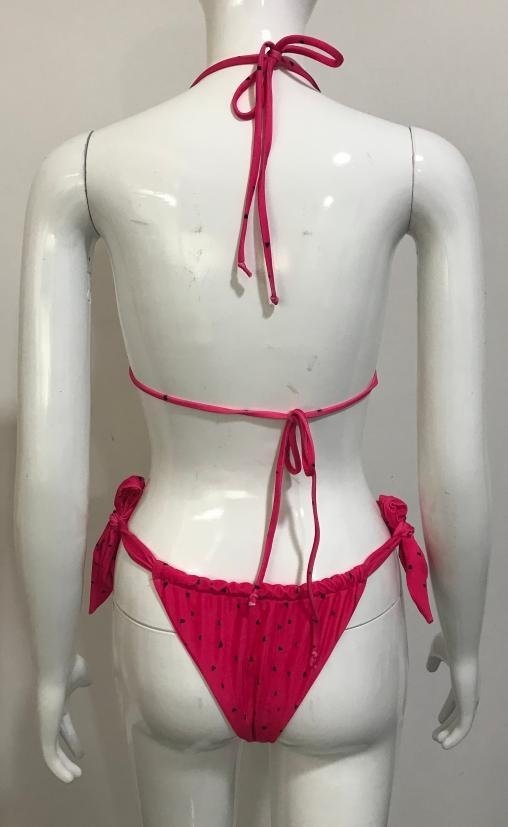 Premium Fuchsia Halter Bikini Set