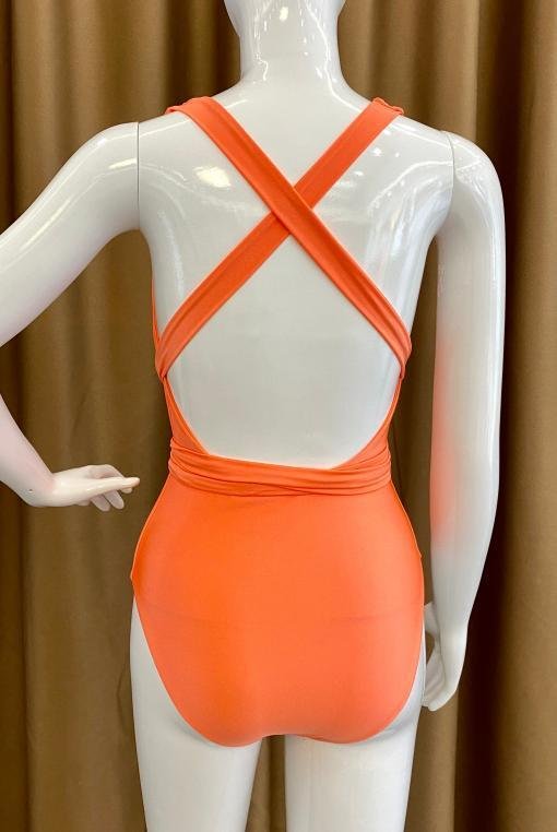 Premium Plunge Wrap One-Piece Swimsuit