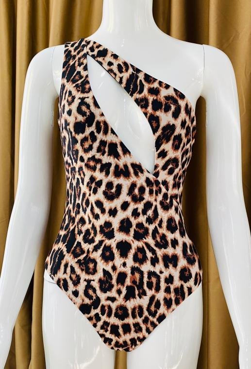 Premium Asymmetric Cutout One-Piece Swimsuit