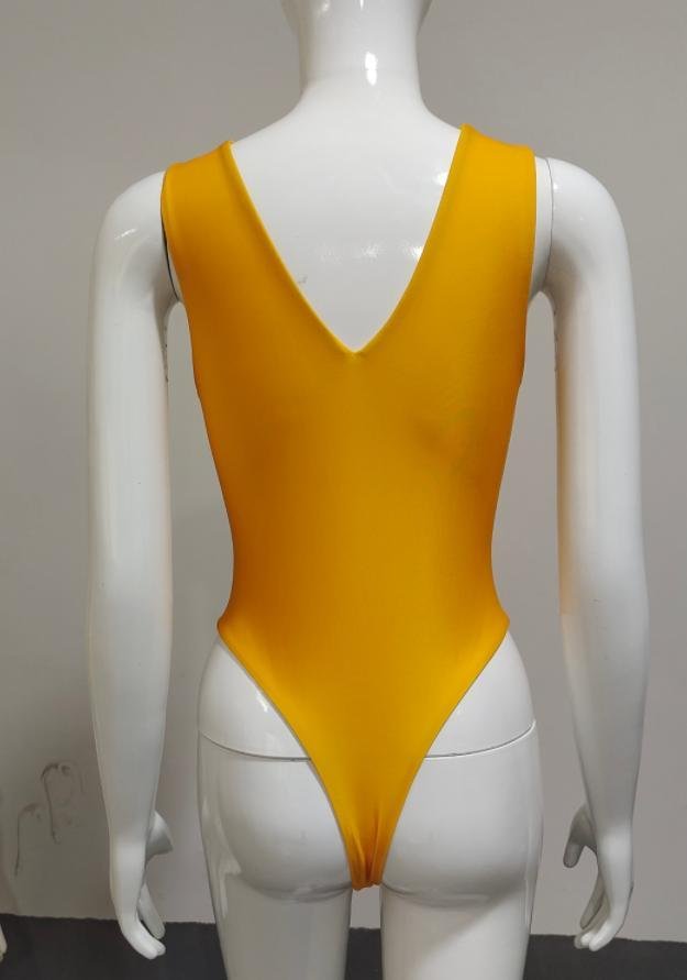 Premium Mustard One-Piece Swimsuit