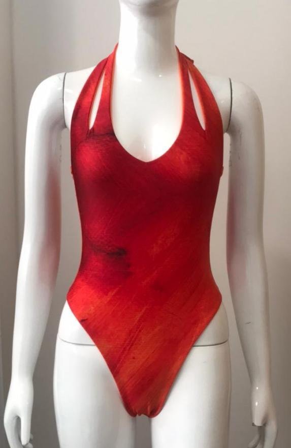 Premium Halter One-Piece Swimsuit