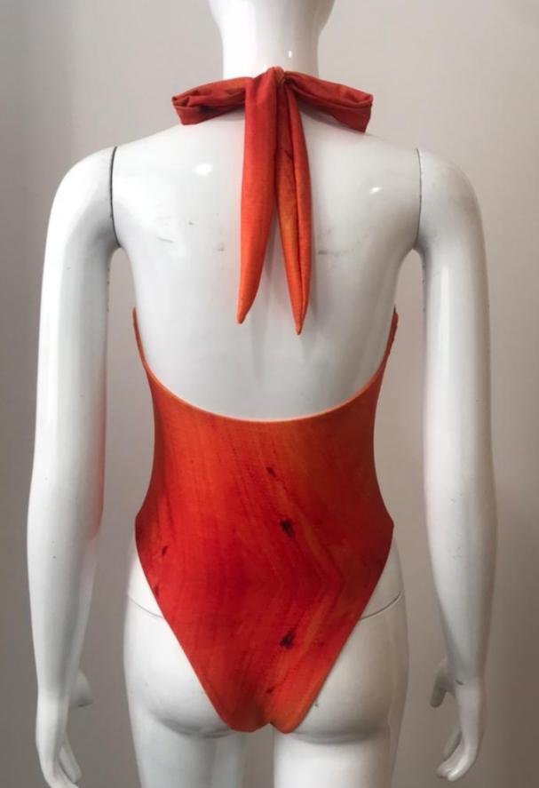 Premium Halter One-Piece Swimsuit