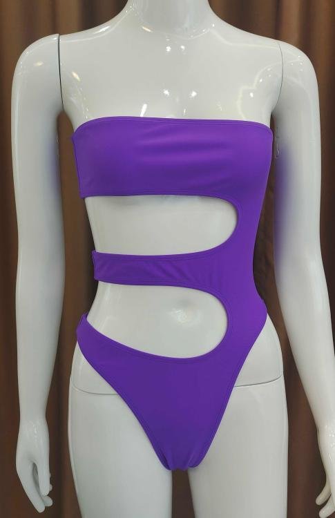 Premium Strapless Cutout One-Piece Swimsuit